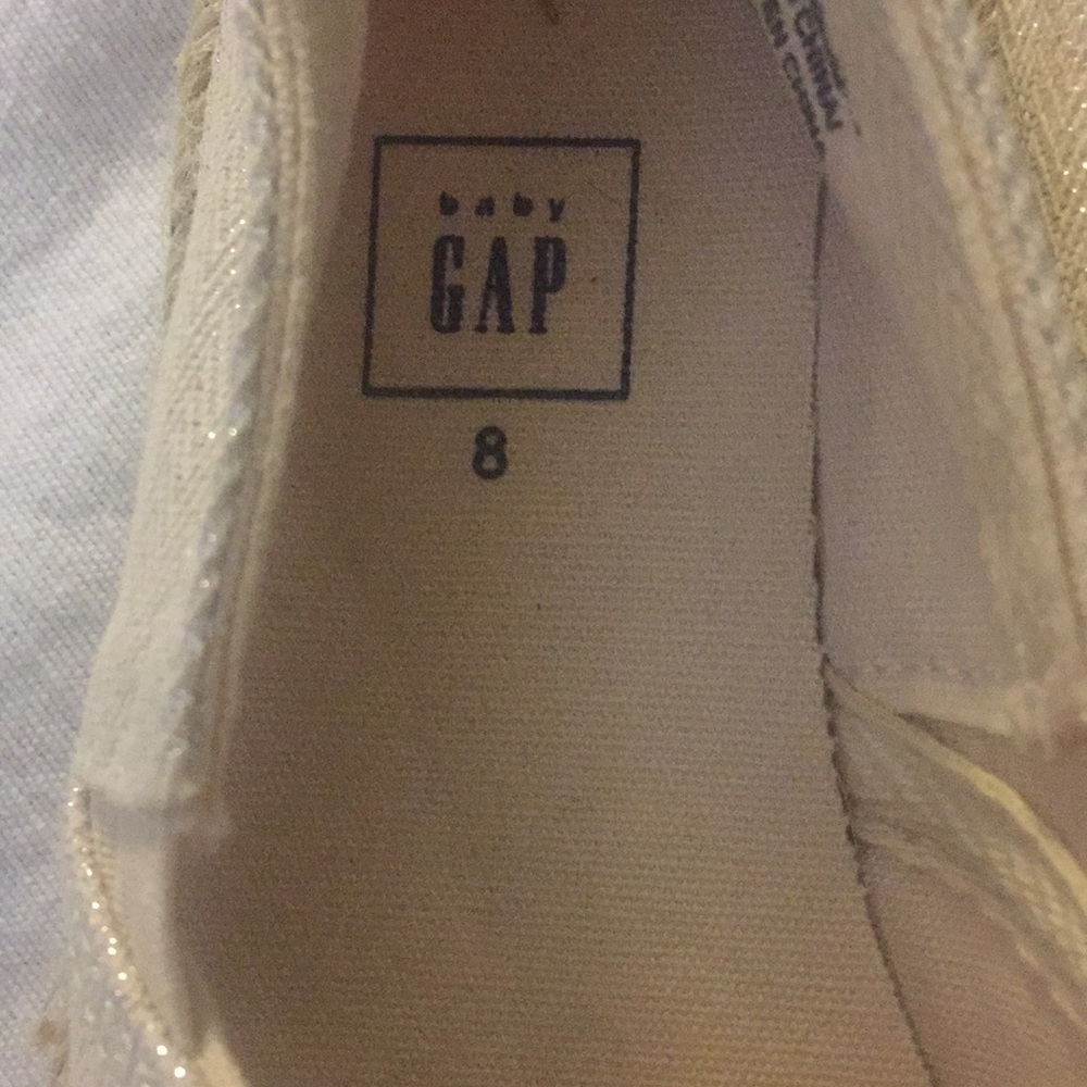 Gap sparkly little girls espadrilles size 8 - Picture 3 of 6
